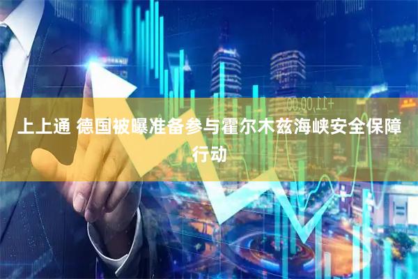 上上通 德国被曝准备参与霍尔木兹海峡安全保障行动